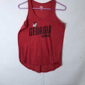 Georgia Bulldogs Rivalry Threads 91 Mens Red Sleeveless Pullover Tank Top Size S